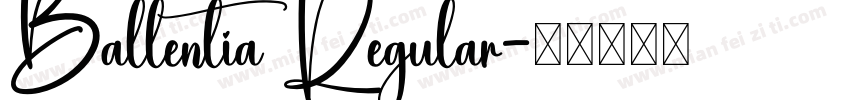 Ballentia Regular字体转换